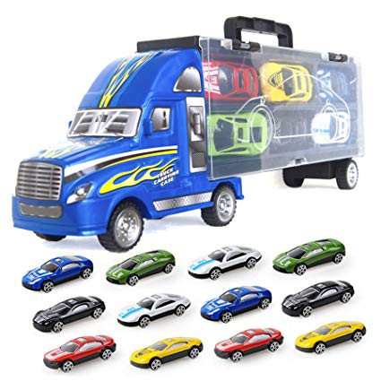 Container Truck Toy Lorry Cars 12 Alloy Car Model For Kids | Shopee ...