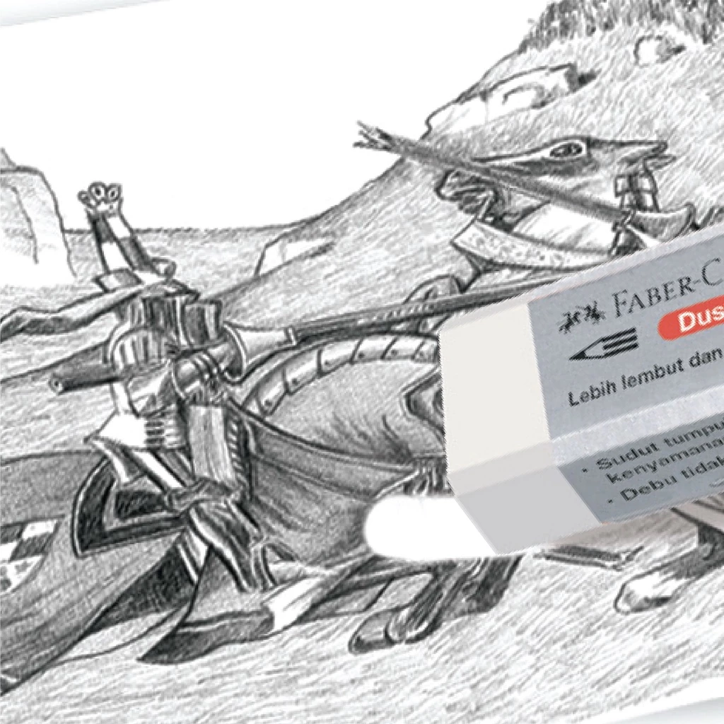 Faber-Castell Penghapus Eraser Dust-Free Small White - Gambar 3