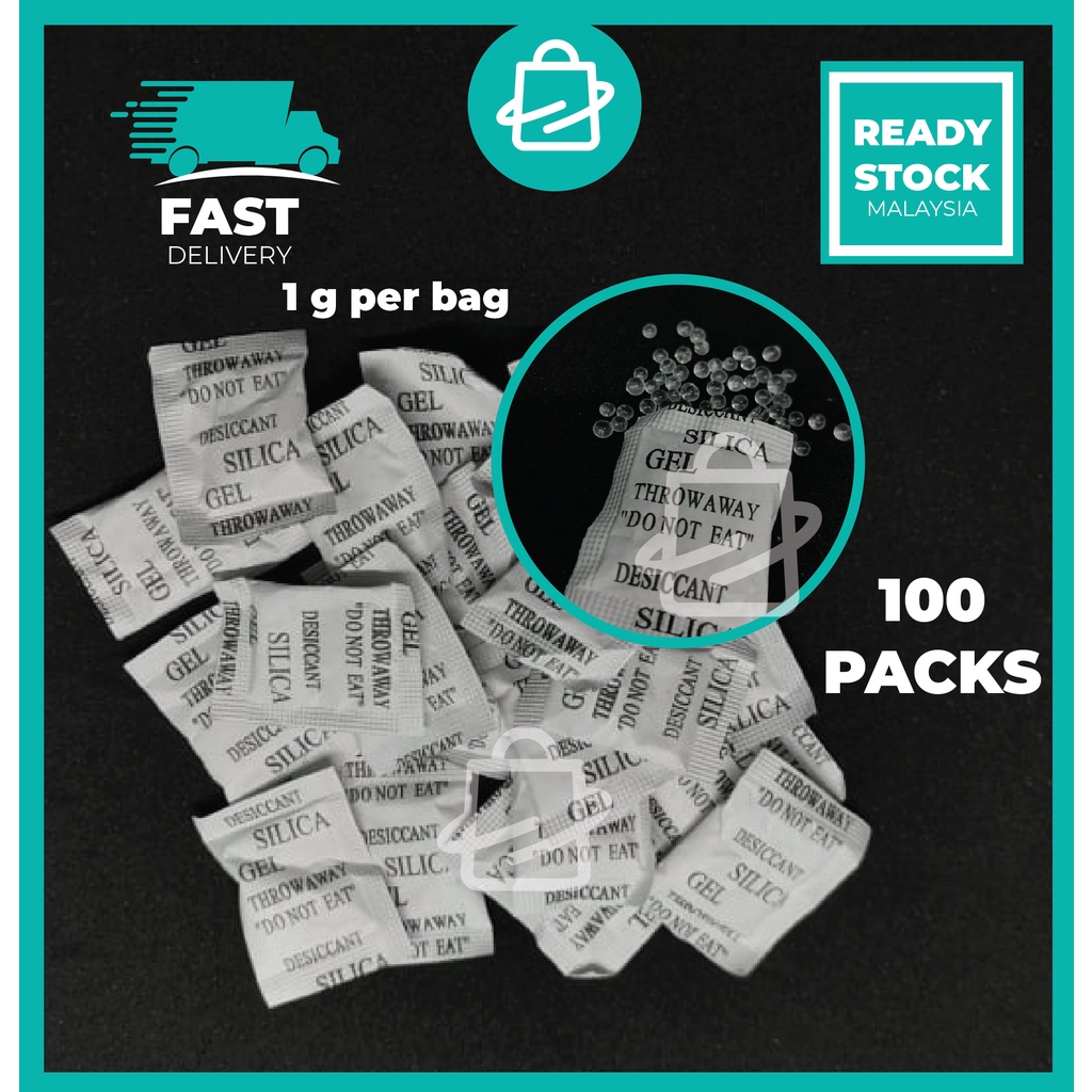 100 packs Silica Gel Absorb Moisture or Absorb Moisture Keep Dry (Silika Gel) Shopee Singapore