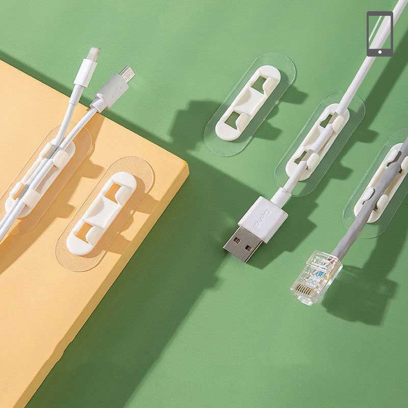 Cable Organizer Wire Management Cable Holder/ Wall Mounted Hook USB