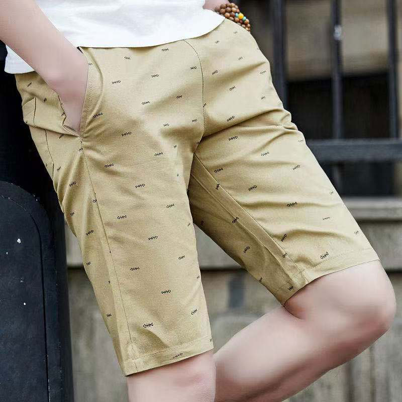100% Cotton Men Shorts Casual Short Pants Men Sports Shorts Cropped Shorts Drawstring Shorts Men's Clothing