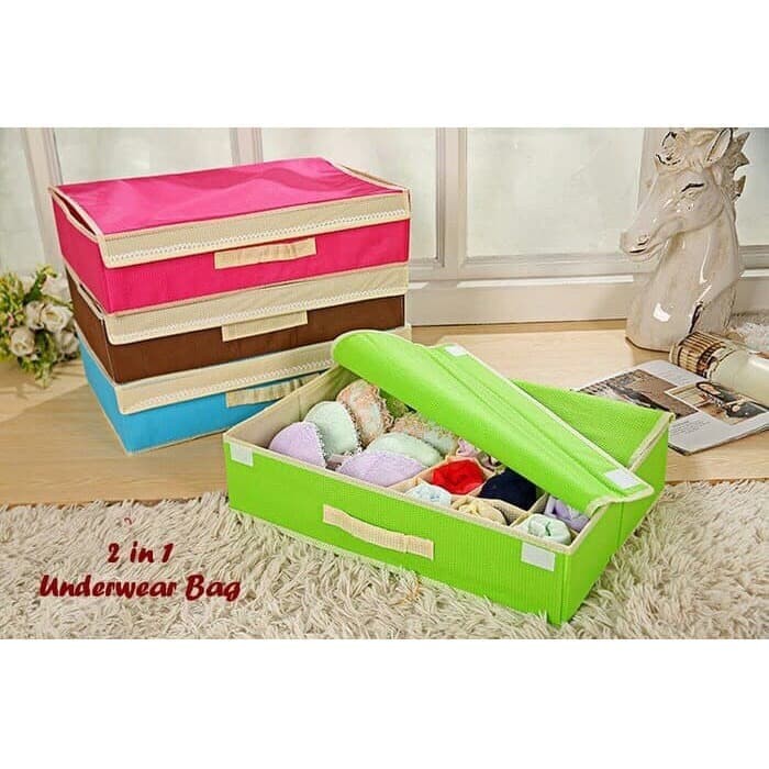 IKILOSHOP Underware box 2 in 1 storage bra and panty | Shopee Singapore