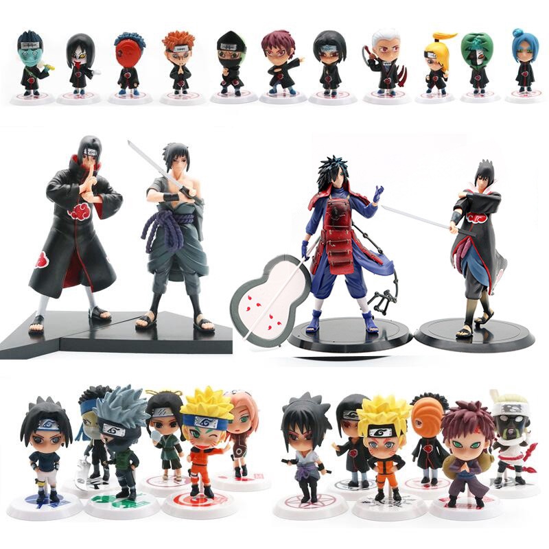 6pcs/lot 7cm Japan Jump Comics Naruto Action Figures Kakashi Sakura ...