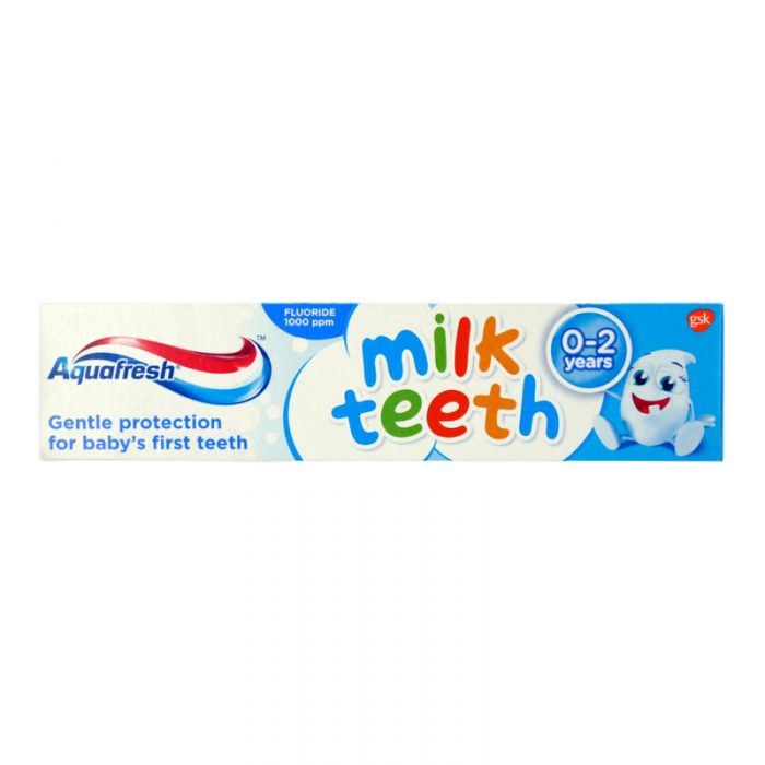 AQUAFRESH Milk Teeth Toothpaste (0-2years), Gentle Care, Strong and ...