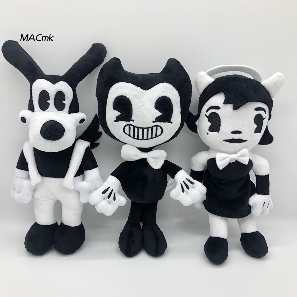 MAC1_Cute Bendy the Ink Machine Boris Action Figure Plush Stuffed Doll ...