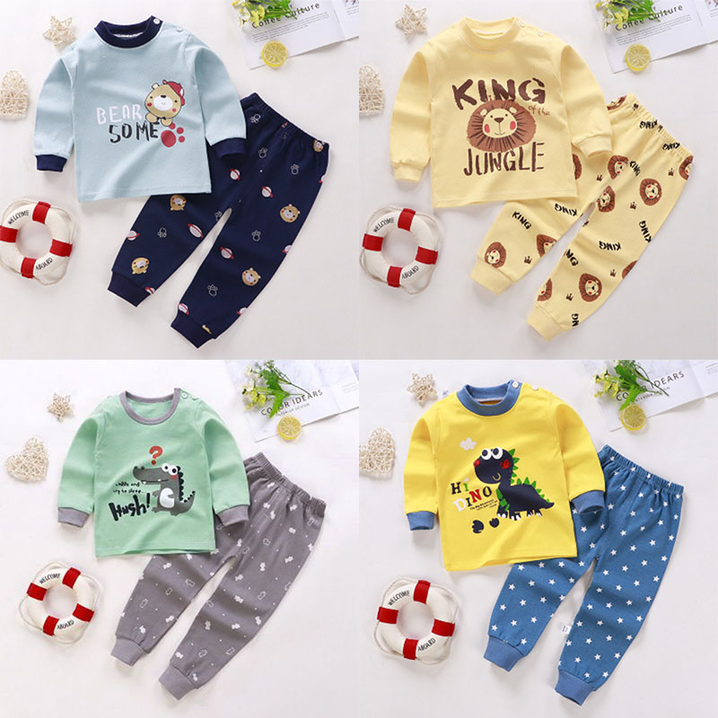 Infant Newborn Baby Boy Girl Clothes Spring Cartoon Pattern