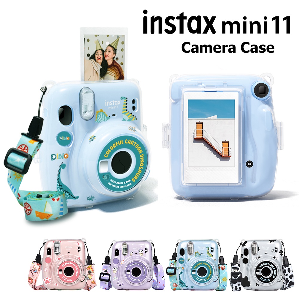 Fujifilm Instax Mini 11 Camera with Clear Case, films and stickers bundle