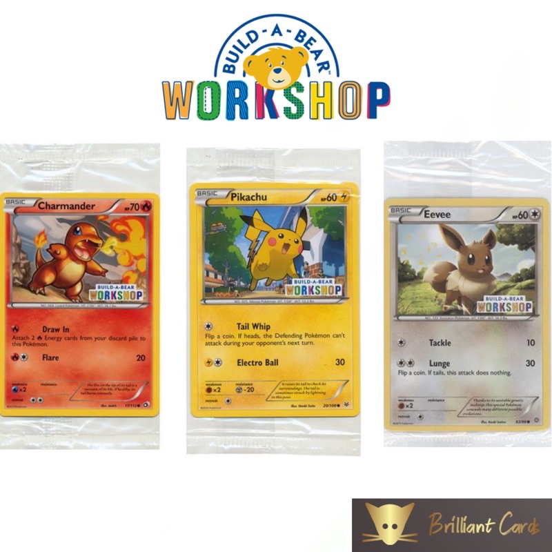 pokemon build a bear cards Amazon.com: Build a Bear Pokemon Alolan White Vulpix 13in. Plush with Cape  Sleeper TCG Card Bundle : Toys & Games