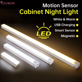 Motion Sensor Night Light Wireless Led Light Usb Rechargeable Wardrobe