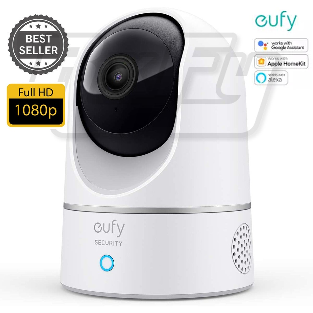 eufy Security 1080P Indoor Cam Pan & Tilt 360 cctv, Plug-in Video ...