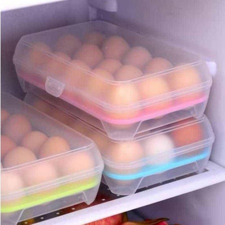 Dreamyhouse tempat Box Telur 15 Lubang Sekat (Kotak dengan sekat khusus Telor) - Gambar 2