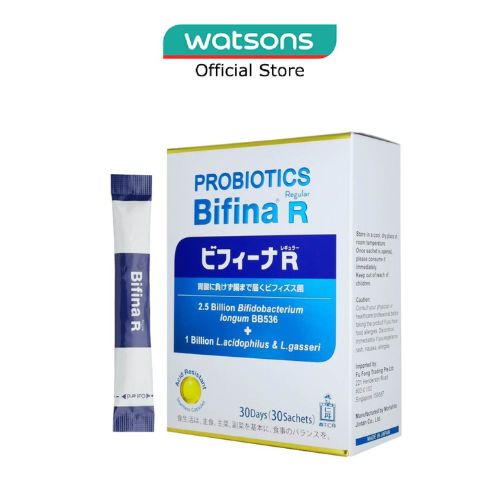 MORISHITA JAPAN Probiotics Bifina R Regular Sachets 30s | Shopee Singapore