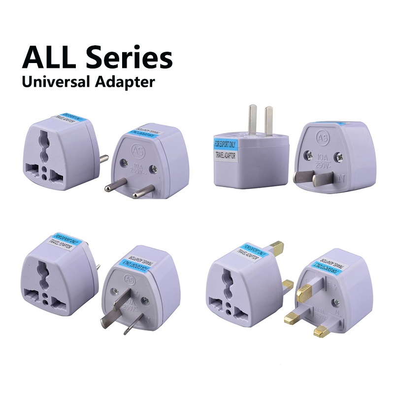 3 Pin2 Pin Adapter Plug Universal Travel Power Converter US EU UK AU Standard Conversion Socket