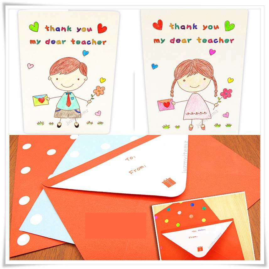 Handmade DIY Teacher's Day Card Thank you Teacher Card | DIY Colouring ...