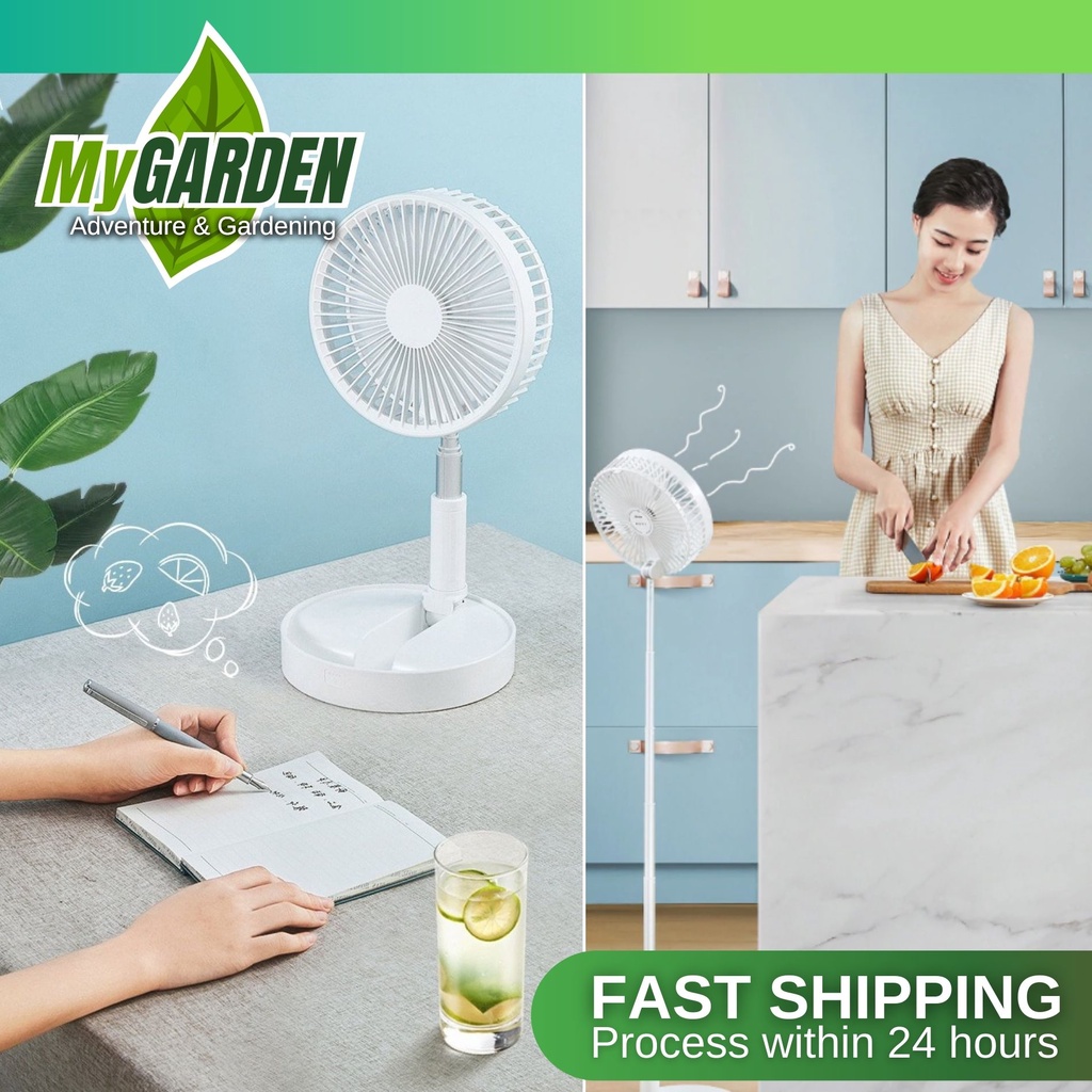 NEW 3 Speed USB Mini Portable Fan Floor Standing Foldable Rechargeable ...