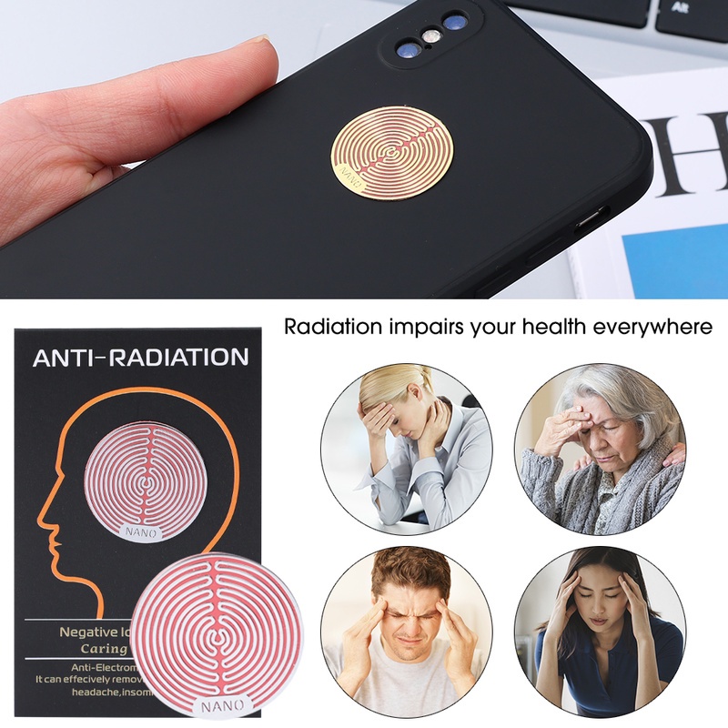 1Pc Universal Mobile Phone Radiation Protection Stickers/Round Self