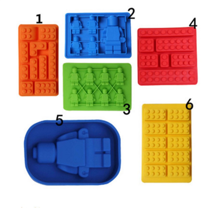 DIY Fondant Cake Tools Silicone Lego Mold Super Big Robot Lego Cake Mold Ice Mold Baking Pan Shopee Singapore