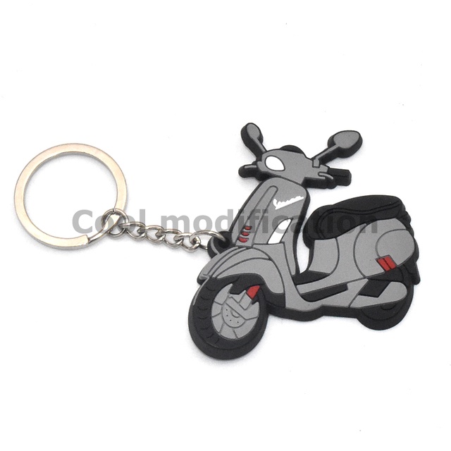 Vespa rubber keychain top