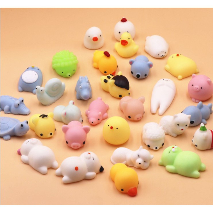 36 Pcs Mini Squishy Kawaii Animal Squishies Mochi Squeeze Toys 