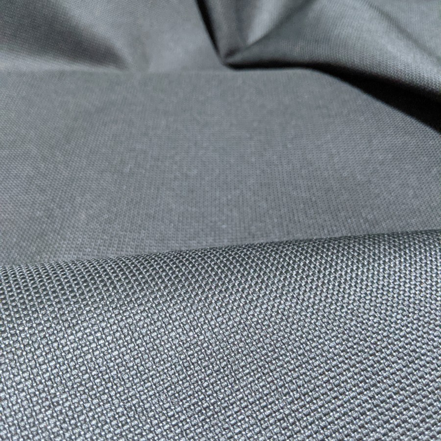 Semi RECARO Seat Fabric is a bit rough material. dark gray color ...