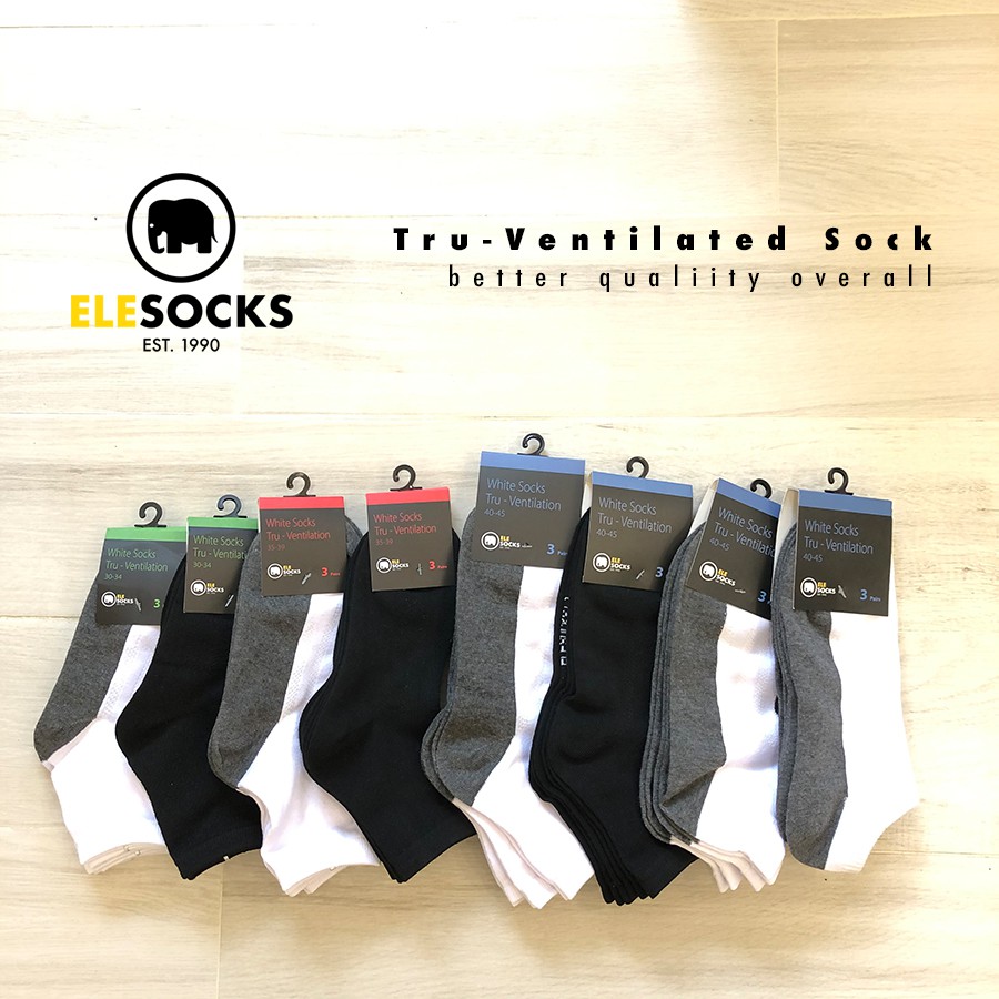 [EleSocks] Ventilation School Socks | True Ventilation | Comfort | Durable |Sweat Absorption | Kids | Children