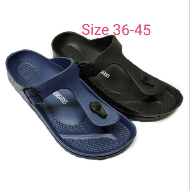 BIRKEN STYLE Full EVA Unisex Slipper / Selipar Unisex EVA Tahan Lasak ...