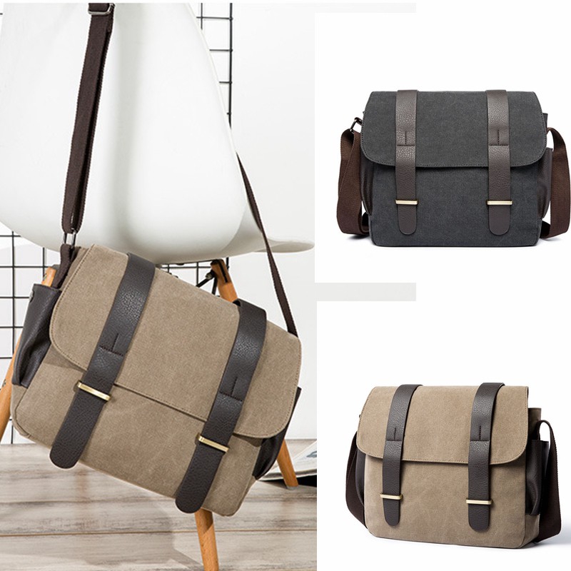 Mens canvas shoulder on sale bags