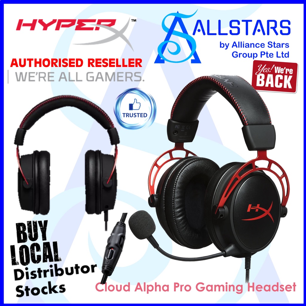 HyperX Cloud Alpha (HX-HSCA-RD/AS) Pro Gaming Headset (Warranty 2years ...