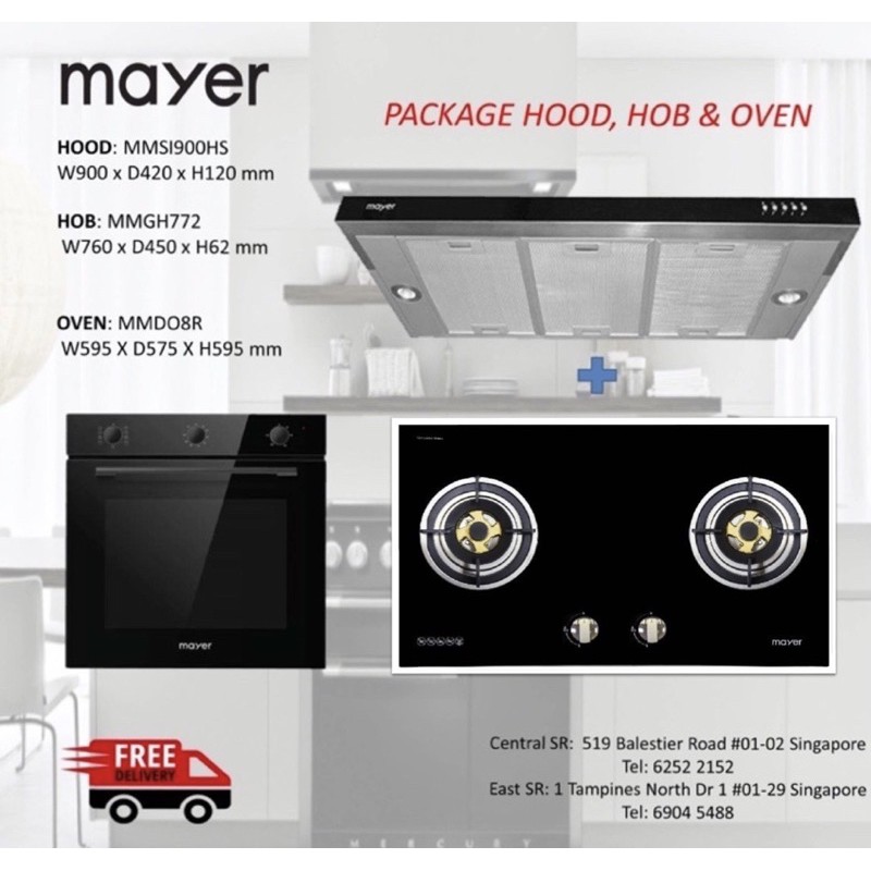 Package Cooker Hood, Hob & Oven Shopee Singapore