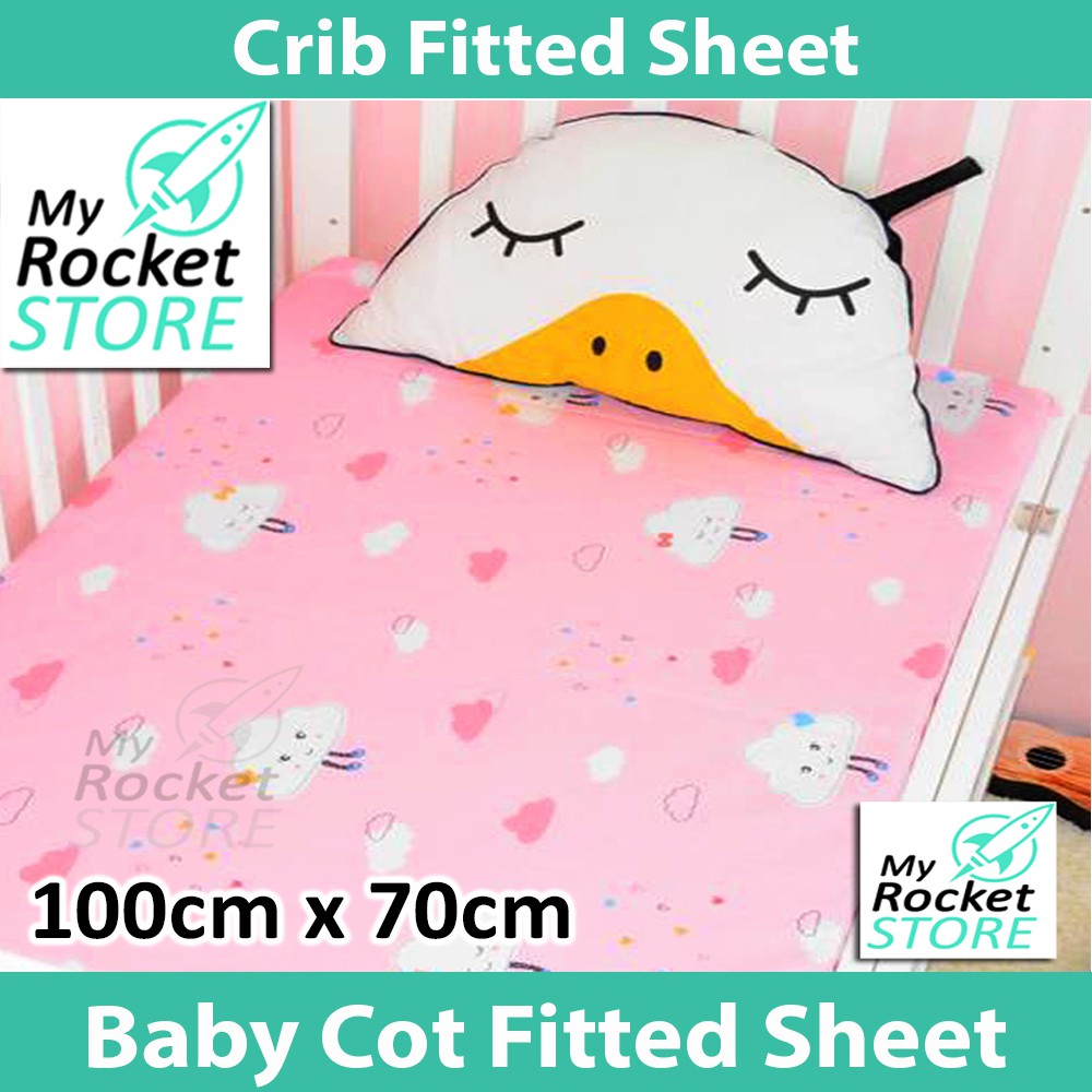 🇸🇬 Seller Baby Cot Fitted Sheet Bed sheet playpen Pillow/ Bedsheet Kids