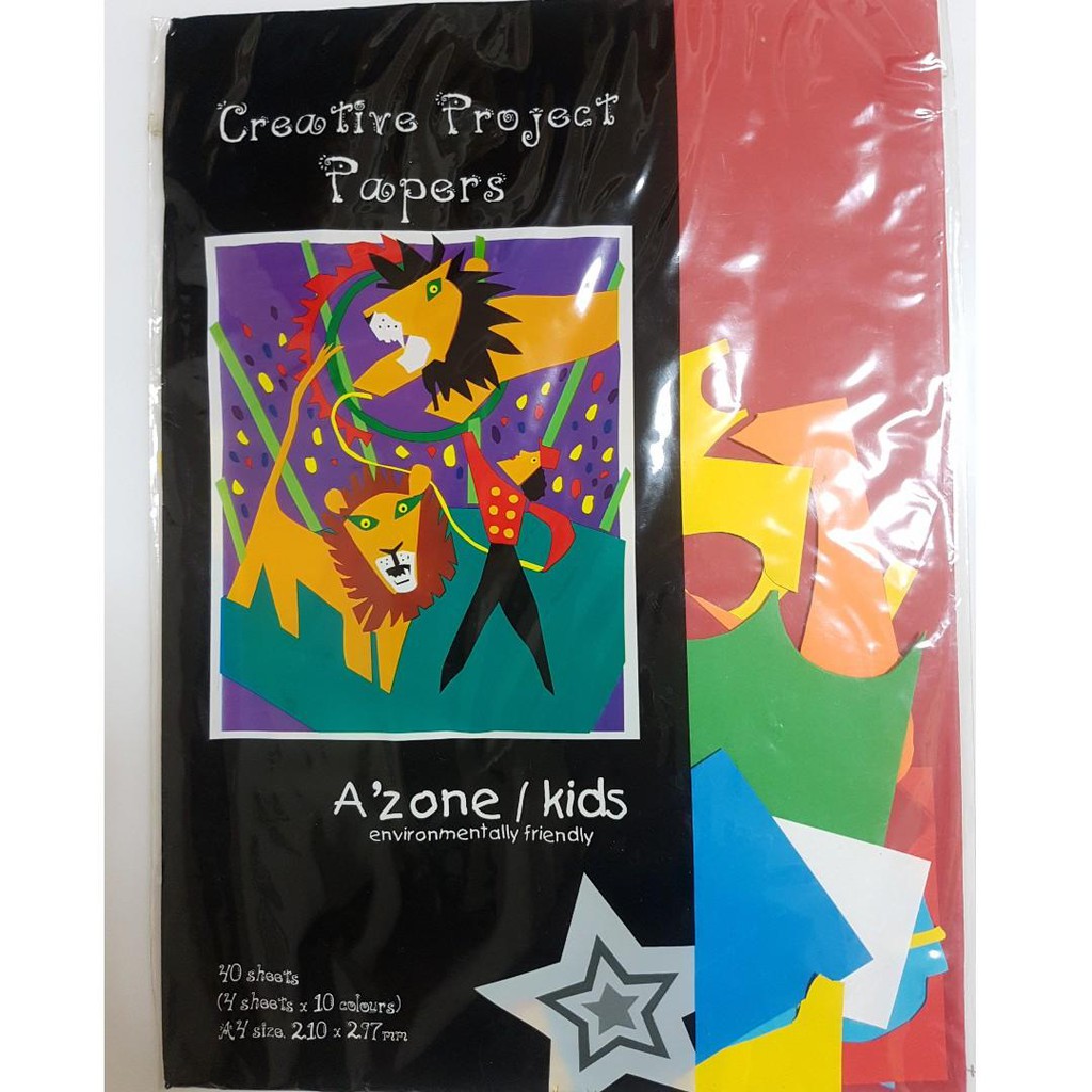 A'ZONE A4 Creative Project Papers | Shopee Singapore
