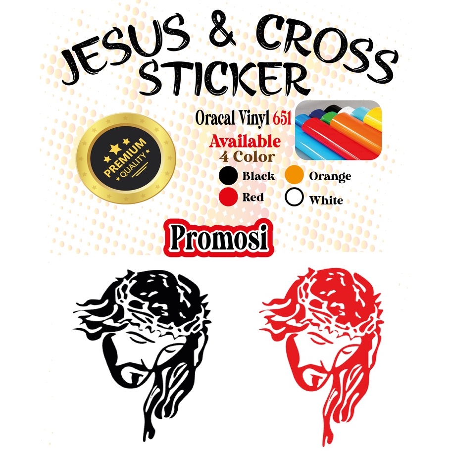 Jesus Car Sticker & Cross Christian Car, Motor, lorry & wall Sticker ...