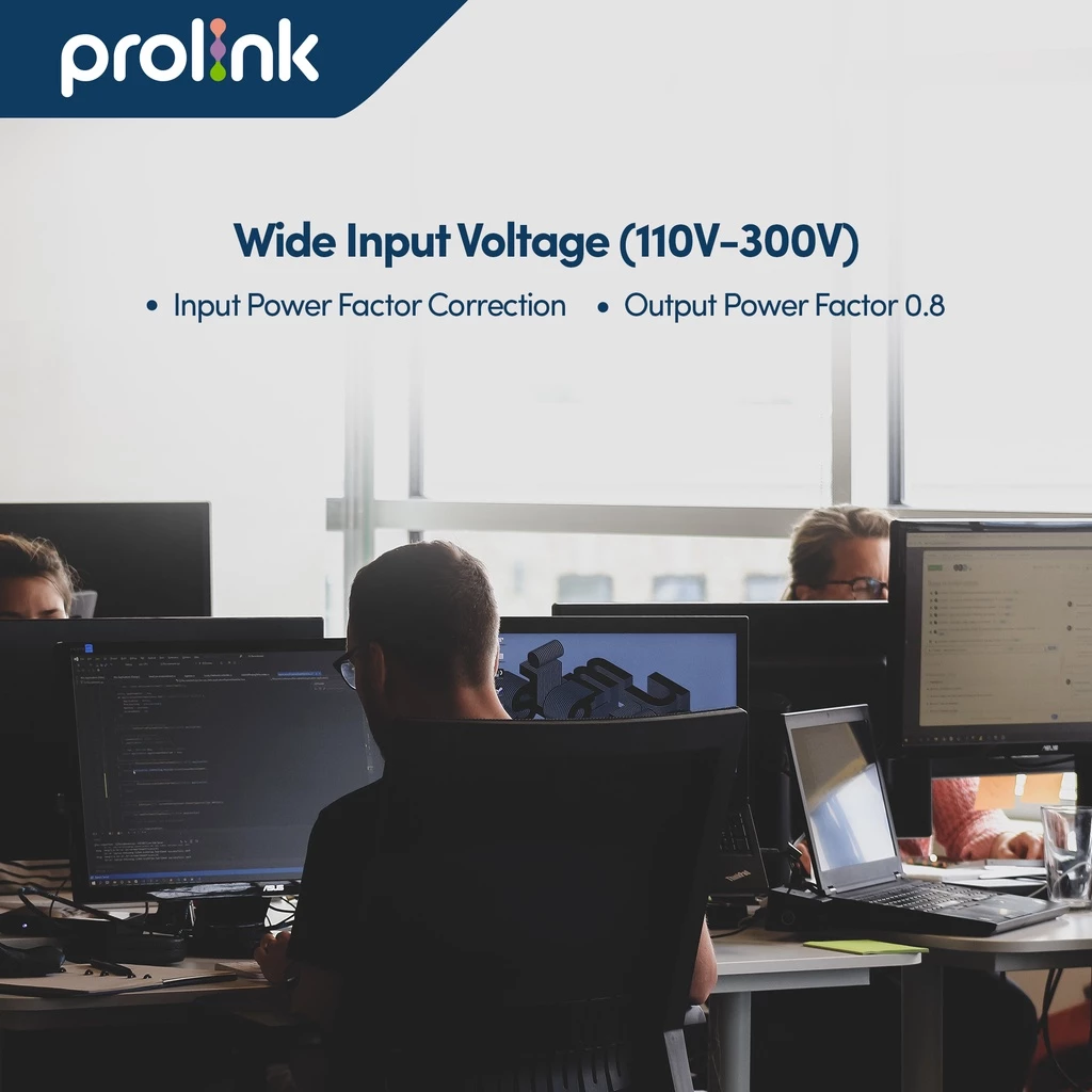 Prolink Online UPS Professional II+ 1000VA l 900Watt l Pure Sinewave - Gambar 3