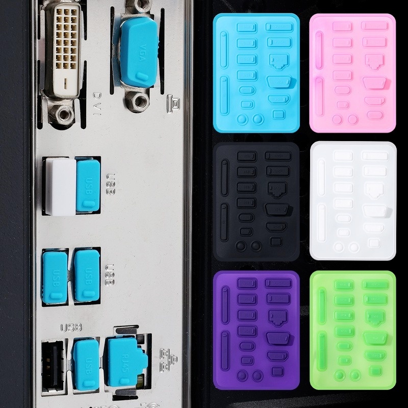 16Pcs Silicone Anti Dust Plug Stopper Universal Dustproof USB Port ...
