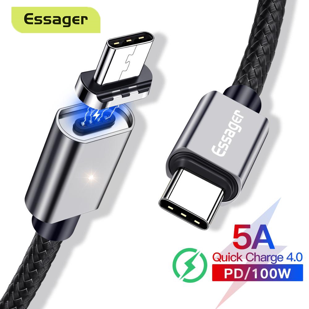 Essager USB Type C to USB C 5A Cable for 100W PD