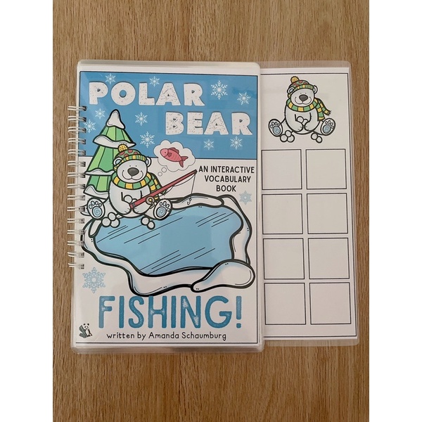 SG SELLER] Polar Bear Fishing Quiet Book Busy Book Toddler Kids