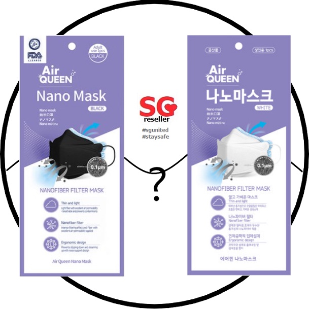 Air Queen KF94 N95 substantial equivalent 3D Nano Korean Face Mask