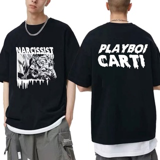 New Playboi Carti Music Album Red Print T-shirt Vintage 90s Rap Hip Hop T  Shirt Fashion Design Casual T-shirts Hipster Men Tops