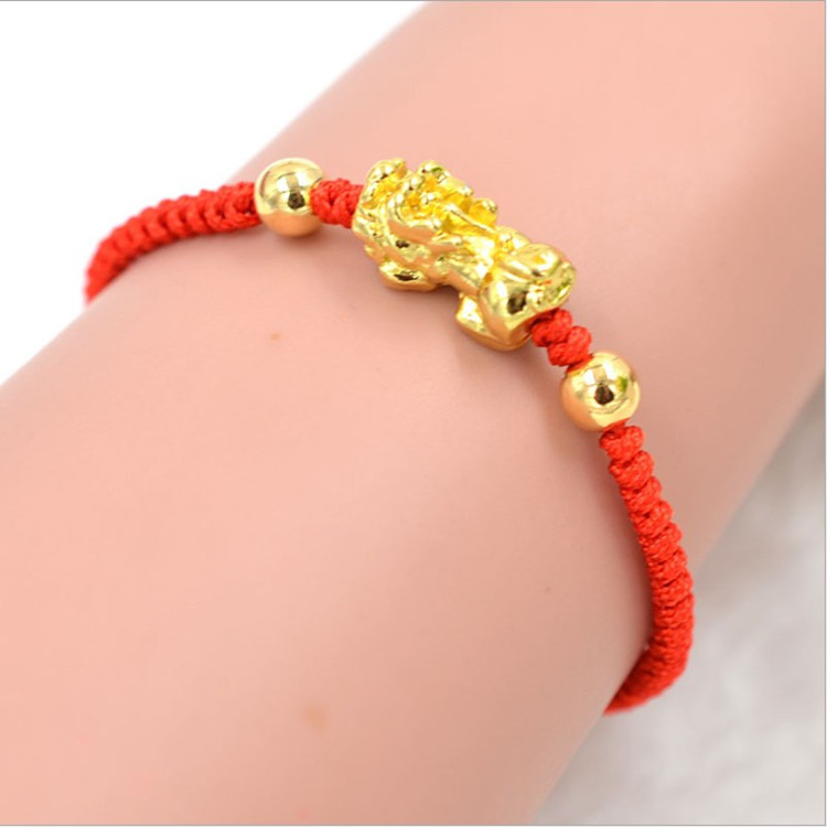 Chinese gold sale charm bracelet