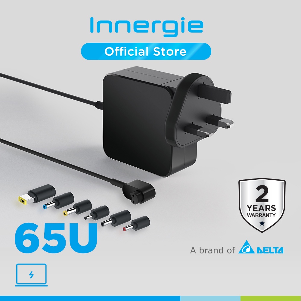 Innergie Universal Laptop Adapter with Build in Cable Adaptor/Charger (65W)  Shopee Singapore