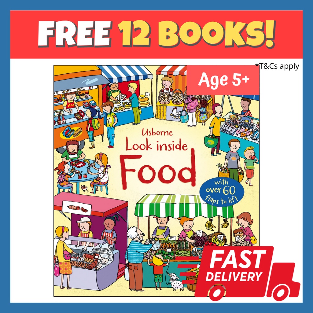 Usborne Look Inside Food [Children Educational Book] | Shopee Singapore