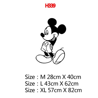 Cartoon Mickey Mouse Wall Sticker Pvc Wall Art Stickers Modern Fashion  Wallpapers For Living Room Bedroom Vinyl Decals