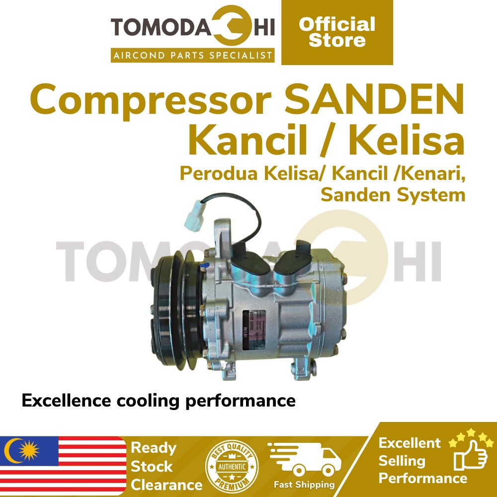 Tomodachi Compressor Aircond Perodua Kelisa Kenari Kancil Sanden System ...