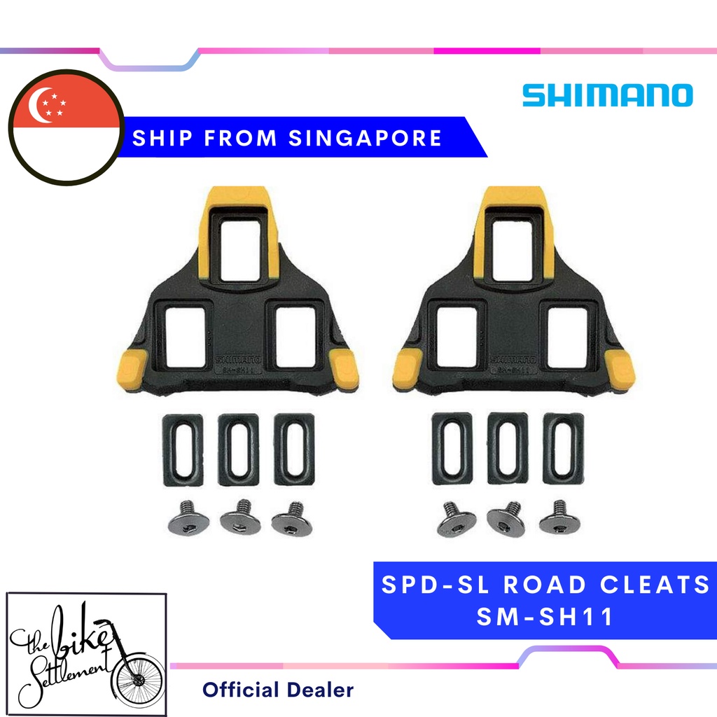 Shimano SM SH11 SPD SL Road Cycling Road Cleats Set Yellow Shopee Singapore