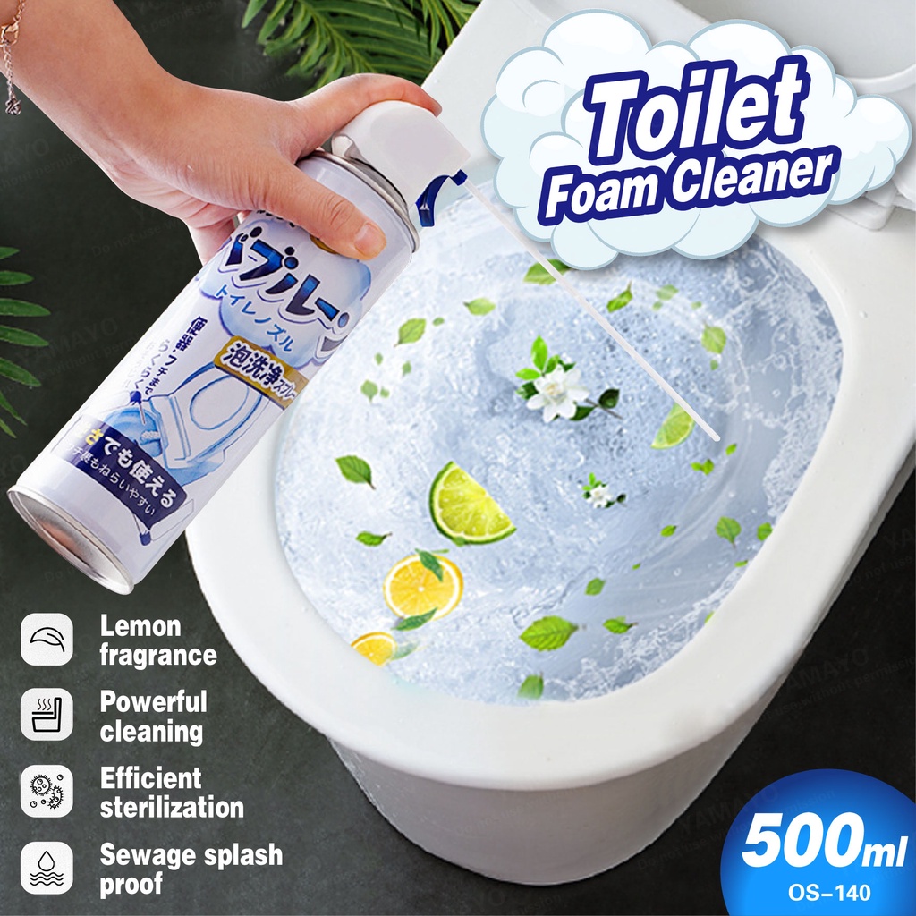 Toilet Cleaner Mousse Bubble Foam Spray 500ml || 99.9% Anti-bacterial ...