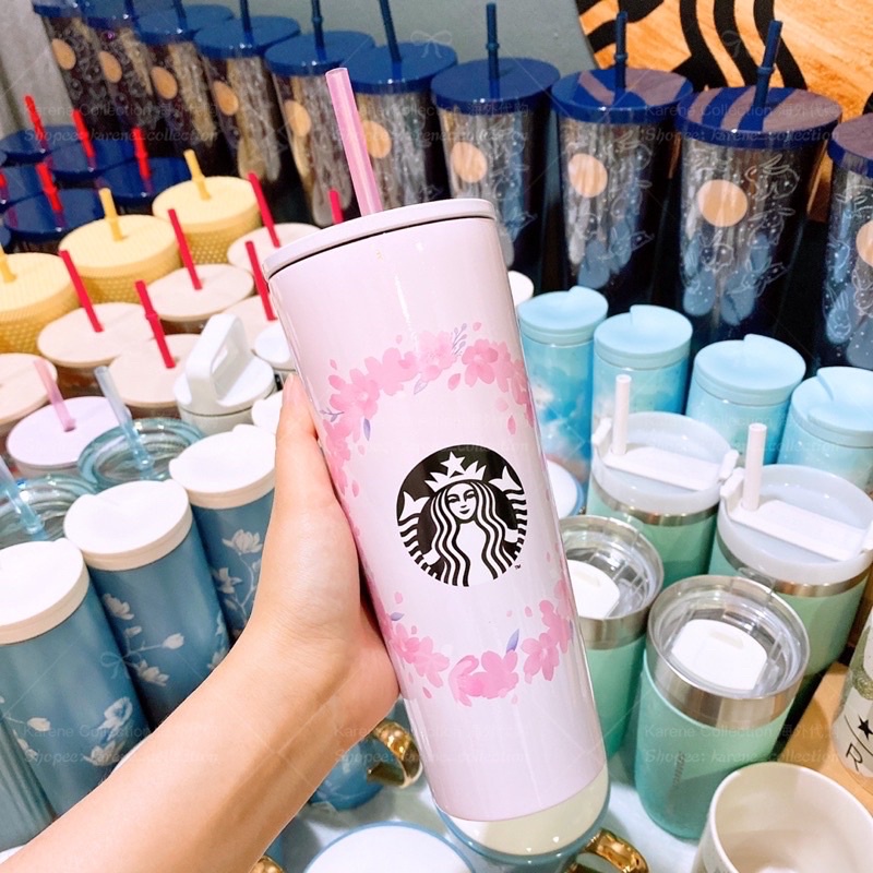 Starbucks 2021 SS Blossom Pink Stanley Tumbler 473ml