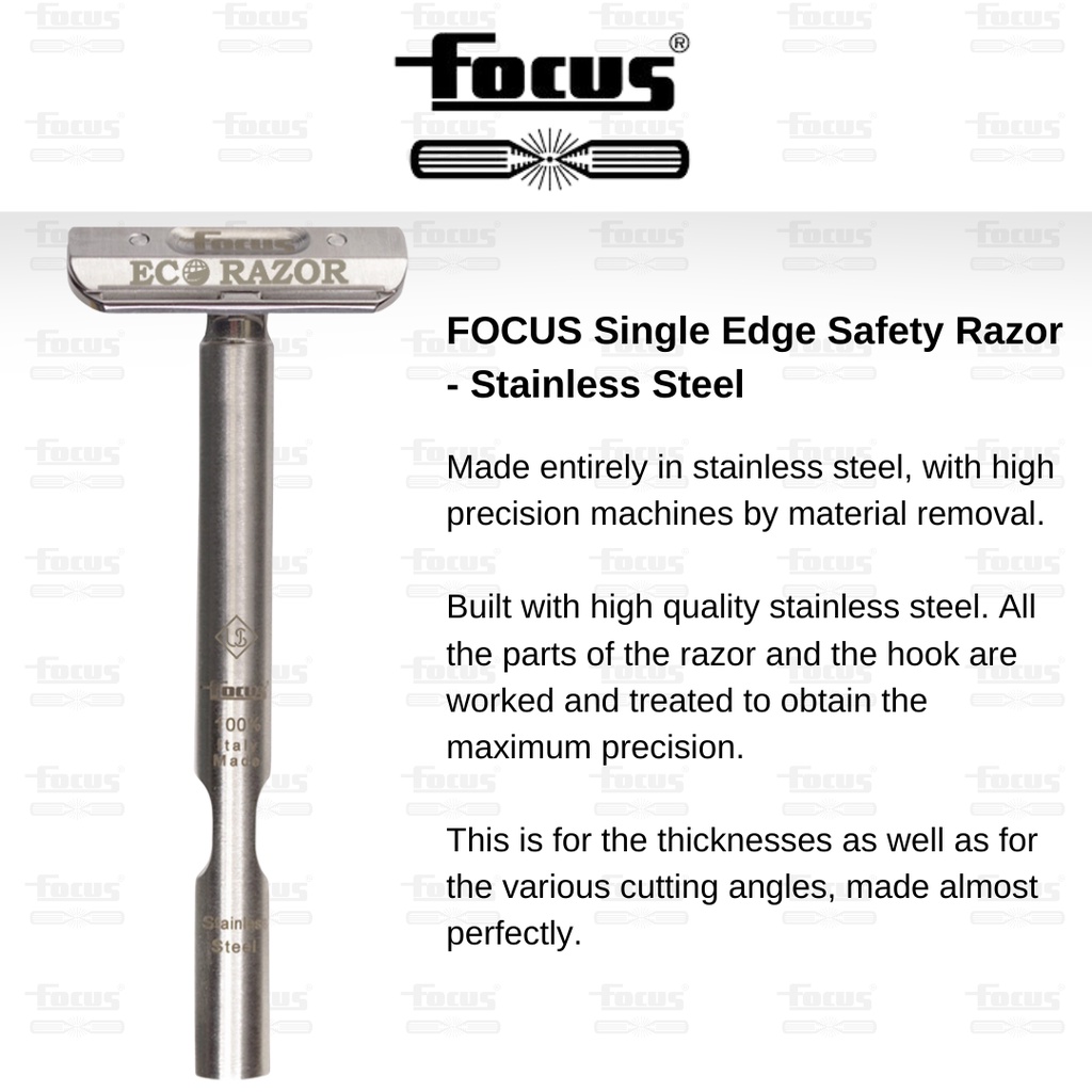 Eco-Razor x FOCUS Single Edge Safety Razor By Ubersuave | Shopee Singapore