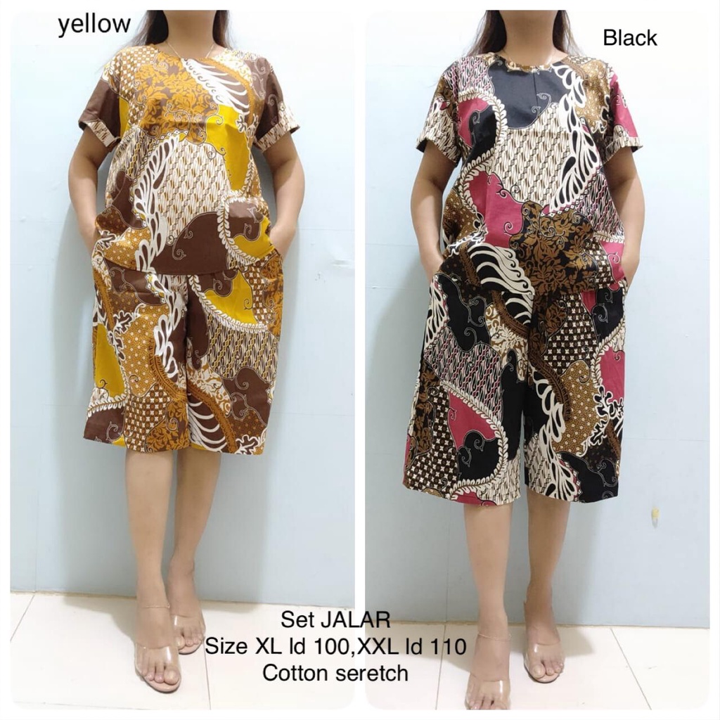 Women's Clothing With Sweet batik Culottes Suit. premium Cotton