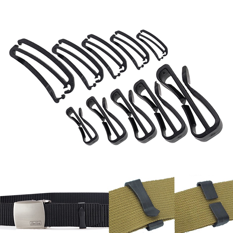 5Pcs 20 25 32 38 50mm molle attachment webbing strap buckle waist belt ending clip clasp adjust quick slip keeper tactical backpack bag fastener connect link adjuster Shopee Singapore