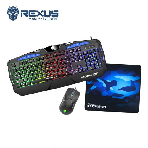 Rexus Warfaction VR1 Gaming Keyboard Mouse Combo | Shopee Singapore